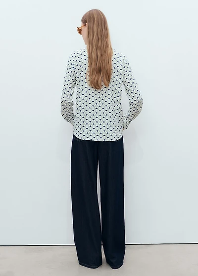 Geometric print shirt