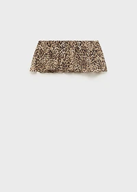 Animal-print crop top