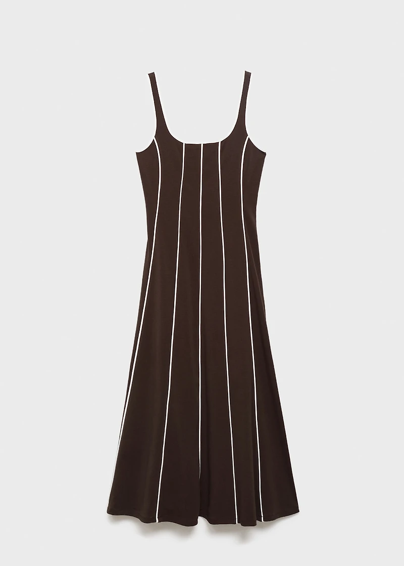 Striped cotton dress