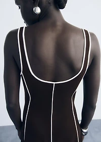 Striped cotton dress