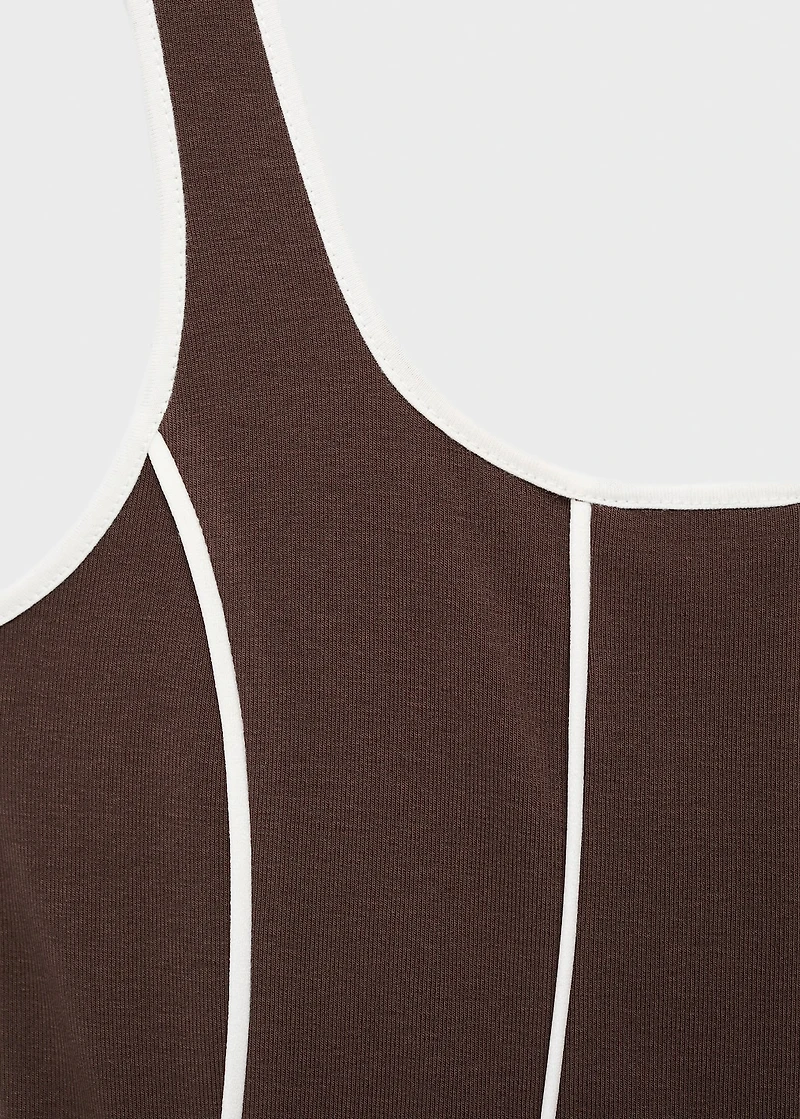 Striped cotton dress