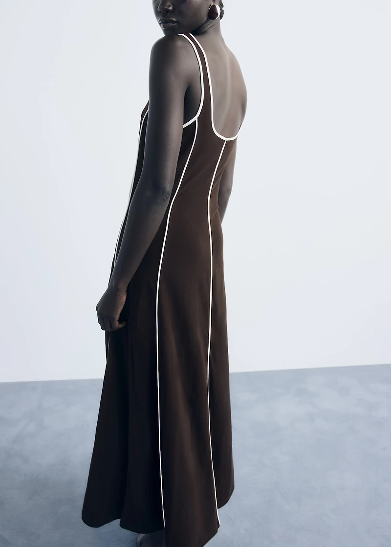 Striped cotton dress