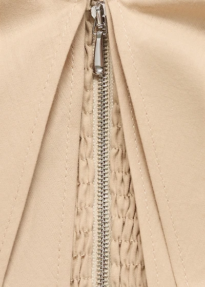 Strapless top with ruffles