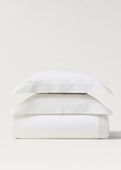 Duvet cover with lace detail for / cm bed