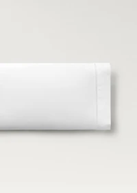 Cotton percale pillowcase with hemstitch 45x110 cm