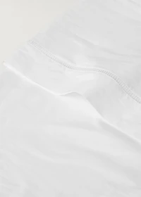 Cotton percale pillowcase with hemstitch 45x110 cm