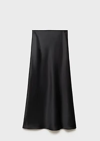 Satin long skirt