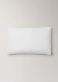 Washed cotton percale pillowcase with zigzag stitching 50x75 cm