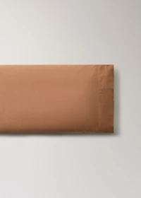 Washed satin cotton pillowcase with double stitching 45x110 cm