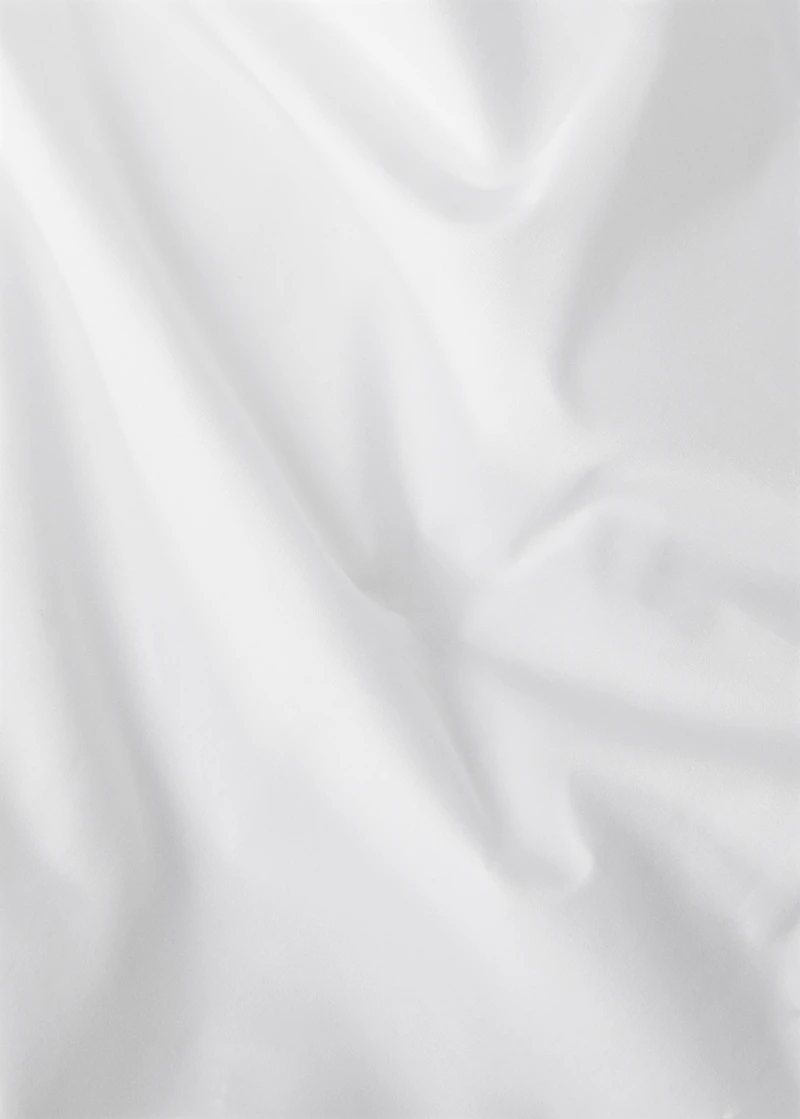 Percale cotton fitted sheet for a 150/140 cm bed