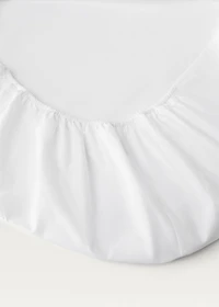 Percale cotton fitted sheet for 180 cm bed