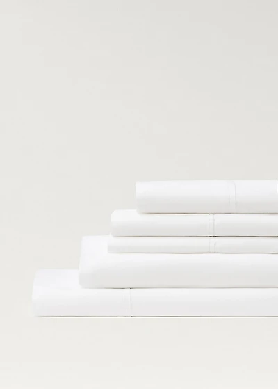 300-thread count percale cotton fitted sheet for 53.15/55.12 bed
