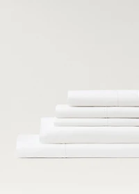 300-thread count percale cotton fitted sheet for 53.15/55.12 bed