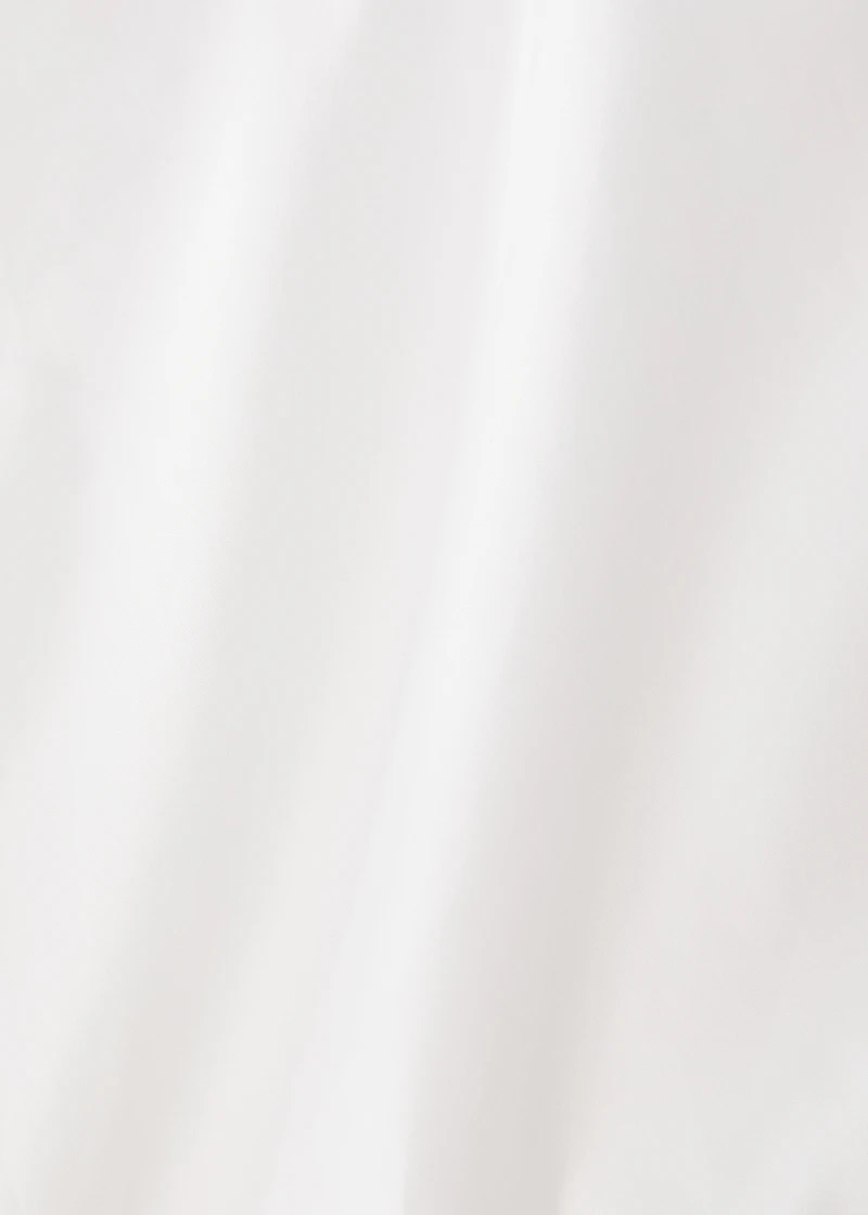 300-thread count percale cotton fitted sheet for 150/160 cm bed