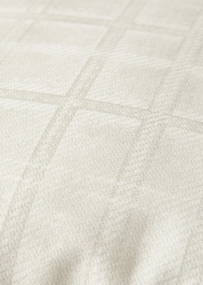 Cotton checked-print cushion cover 50x50 cm