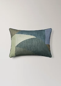 Cotton cushion cover with abstract print 40x60 cm