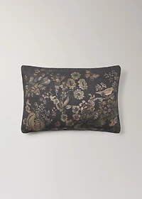 Linen floral-print cushion cover 40x60 cm