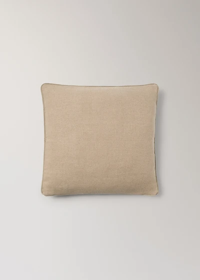 Linen floral-print cushion cover 50x50 cm