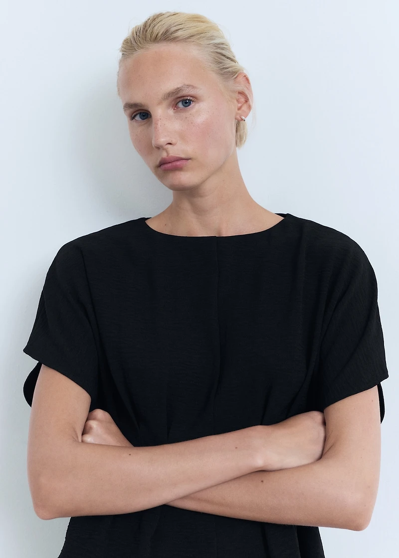 Fitted peplum blouse