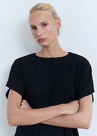 Fitted peplum blouse