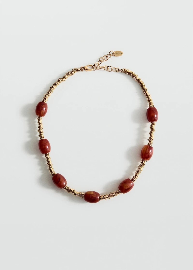 Beaded chain necklace