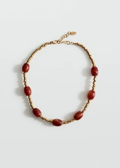 Beaded chain necklace