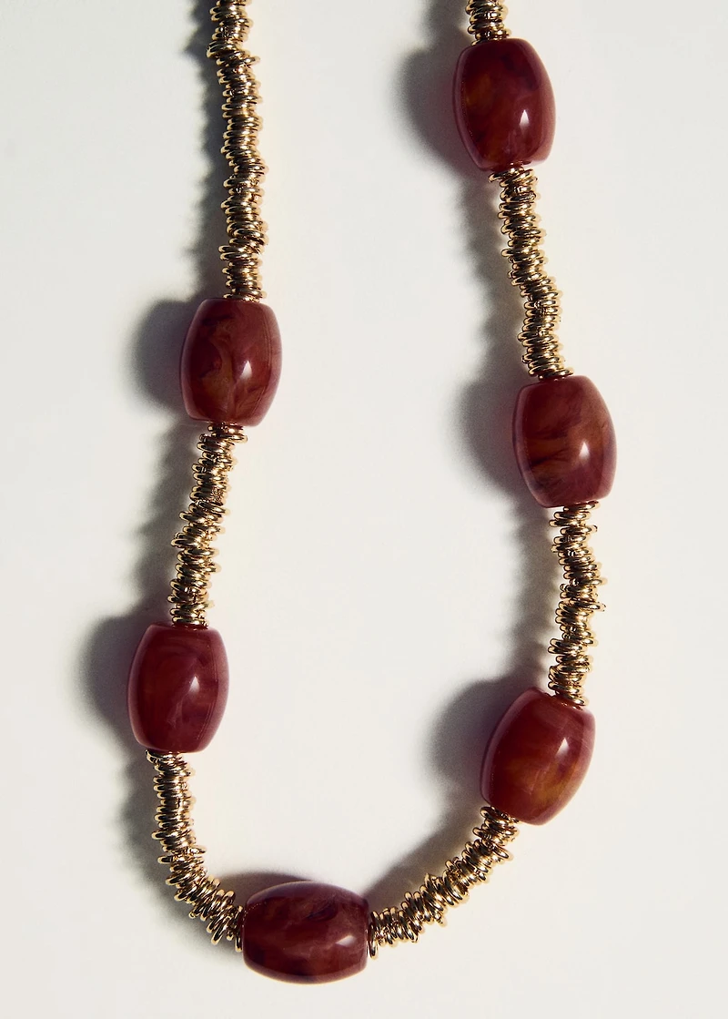 Beaded chain necklace