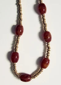 Beaded chain necklace