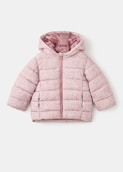 Floral hooded anorak