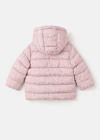 Floral hooded anorak