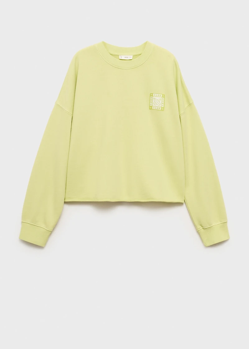 Oversized printed sweatshirt