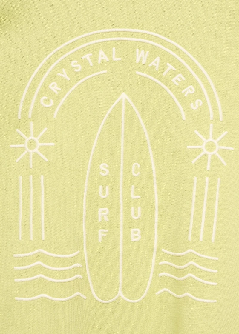 Oversized printed sweatshirt