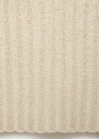 Fine ribbed knit top