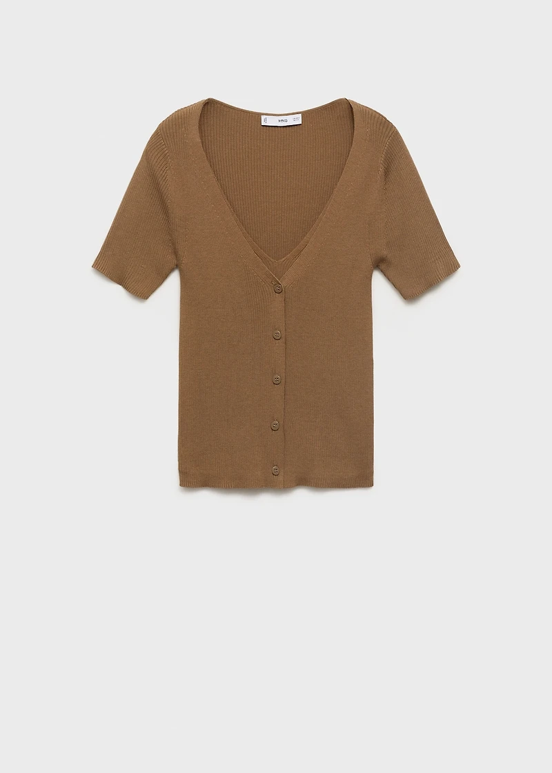 Mixed ribbed sweater