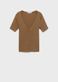 Mixed ribbed sweater