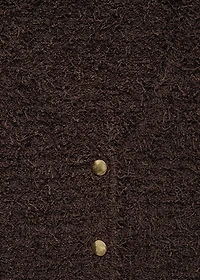 Short-sleeved bouclé cardigan