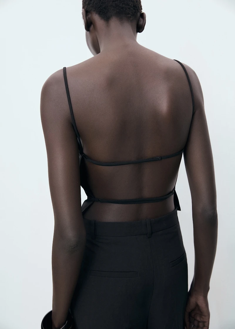 Open-back top