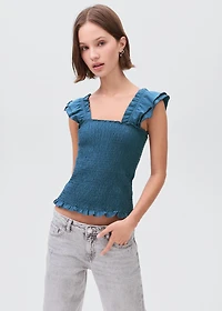 Frilly ruffled top