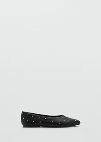 Studded ballet flats