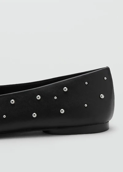 Studded ballet flats
