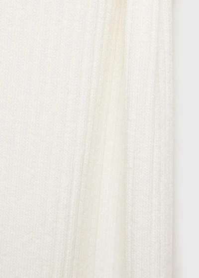 Ribbed dress with asymmetrical sleeves