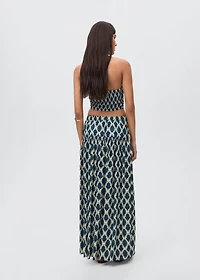 Printed long skirt