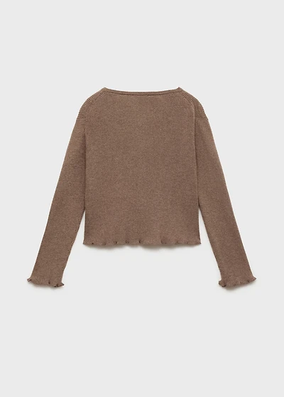 Ribbed knit cardigan