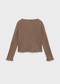 Ribbed knit cardigan