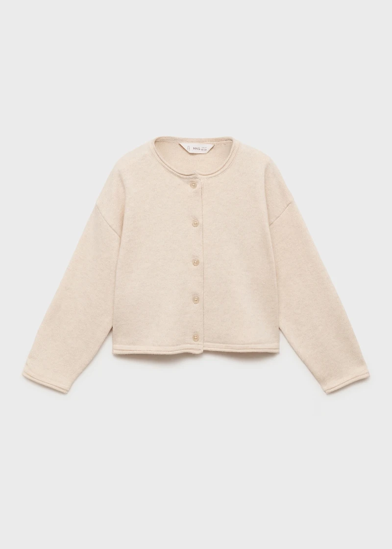 Knitted button cardigan