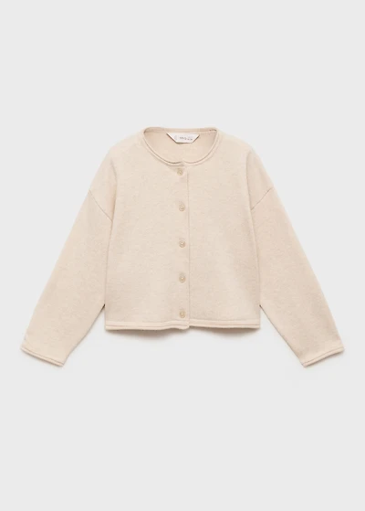 Knitted button cardigan