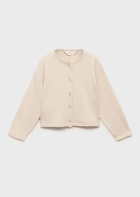 Knitted button cardigan