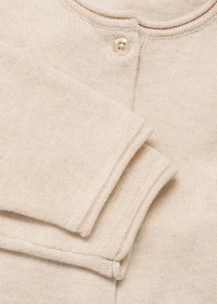 Knitted button cardigan