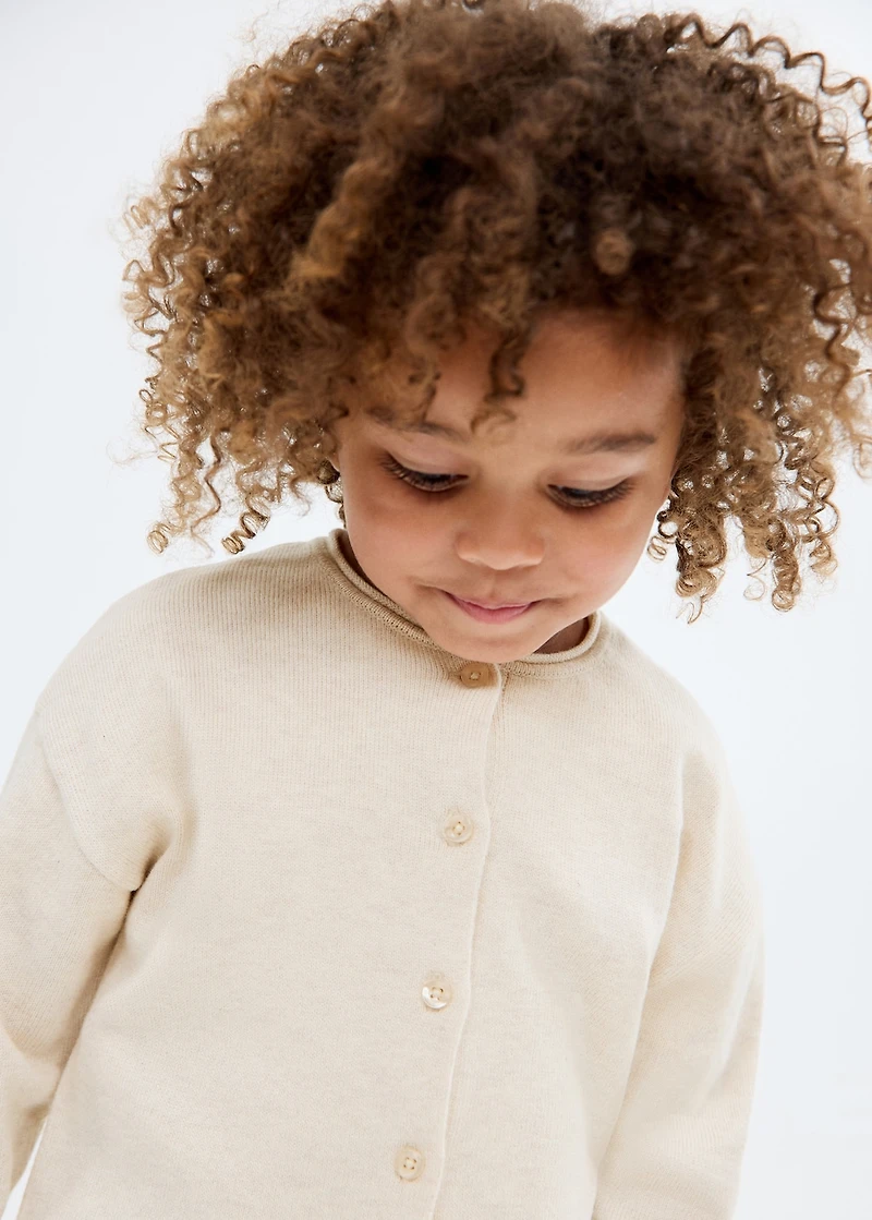 Knitted button cardigan