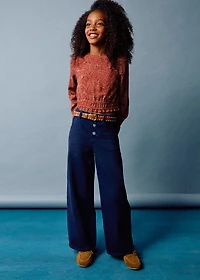 Printed puff sleeve blouse